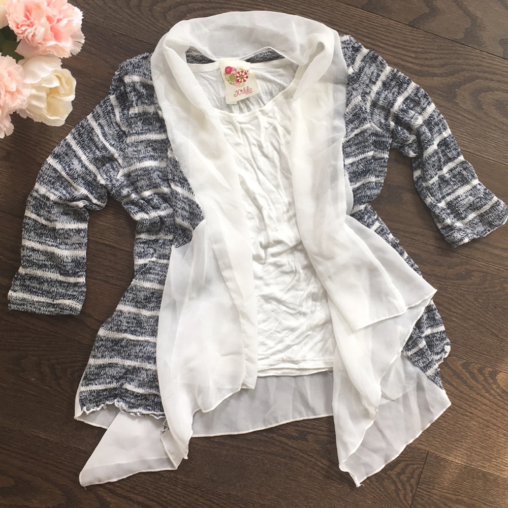 Girl’s Kiddo by Katie Tank With Cardigan